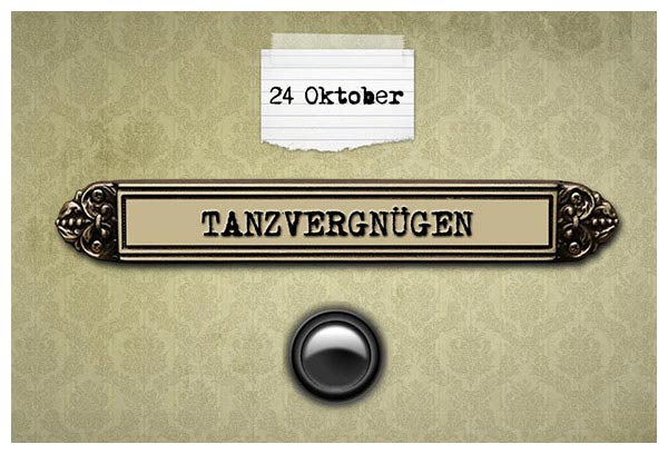 Tanzvergnügen Flyer 24.10.2009